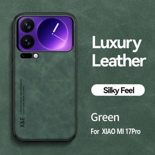 Xiaomi 17 17 Pro 17 ProMax Handyhülle aus Schafsleder mit magnetischem Linsenschutz und Anti-Drop-Funktion - Bild 1