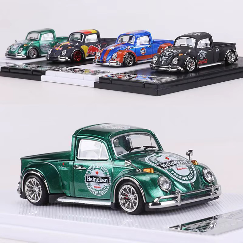 Liberty64 Gulf Oil Käfer-Cabrio-Tonabnehmer, Druckgussauto-Modell, Maßstab 1:64 - Bild 2