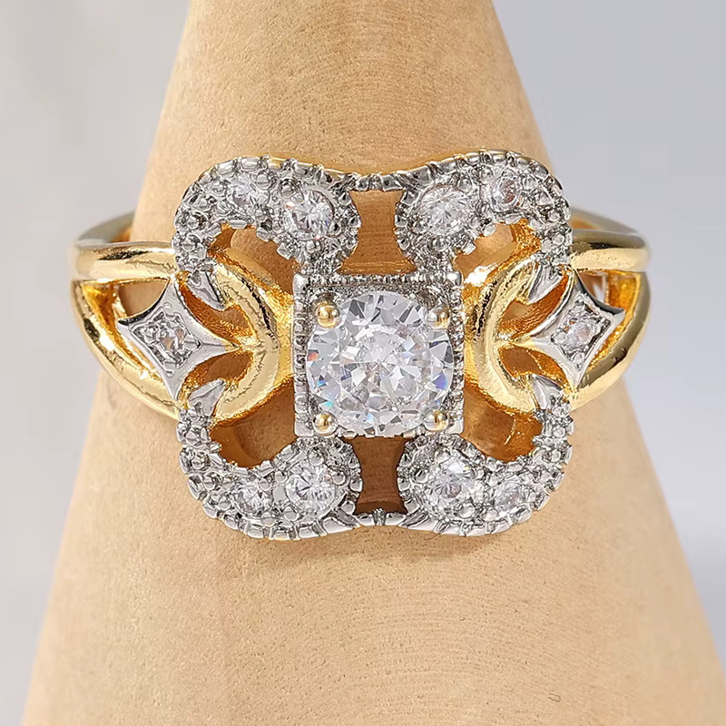 YoYo Vintage-Ring, Zirkonia, Damen - Bild 2