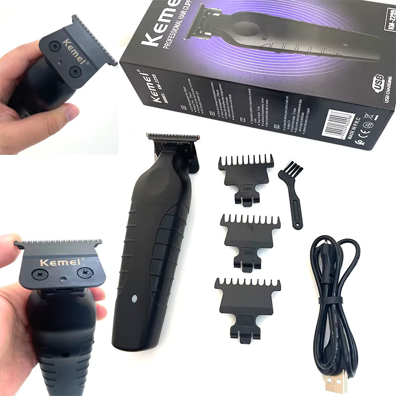 Kemei 2299 Barber Kabelloser Haarschneider und professioneller Konturenschneider in Schwarz - Bild 6