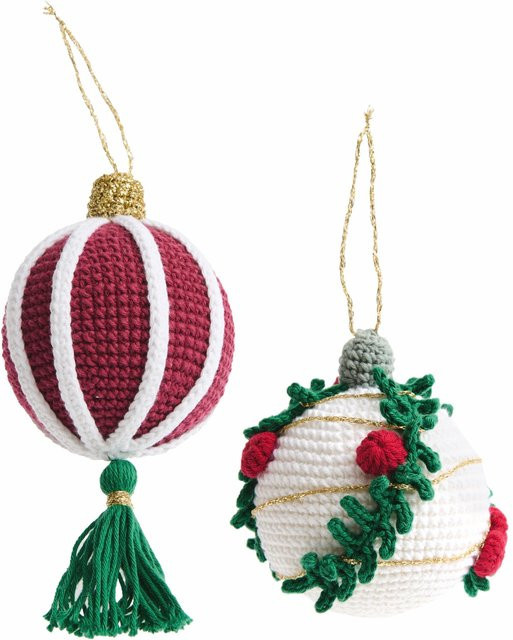 Rico Design Ricorumi Häkelset Christbaumkugeln in Gold, 2 Stück - Bild 1
