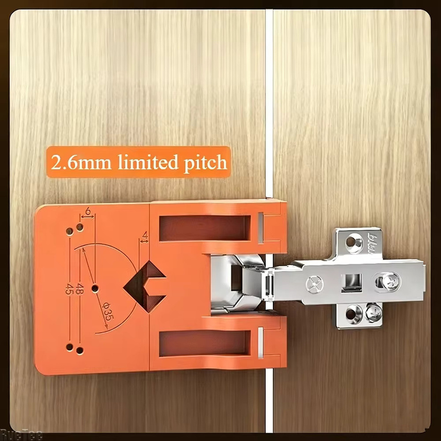 RveTee Magnetische Fixierplatte für die Scharniermontage in Orange – Tragbares Hilfswerkzeug für die Holzbearbeitung - Bild 2