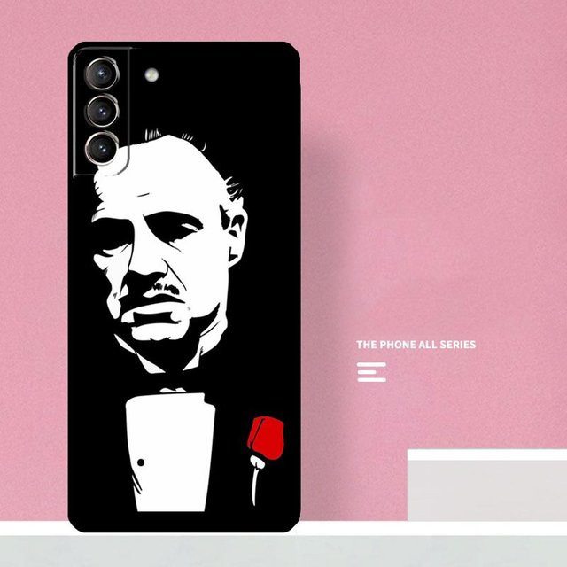 Handyhülle Der Pate Italienische Mafia Design für Samsung Galaxy S24 S26 S25 S23 S22 S21 S20 S10 Plus FE Ultra in Schwarz - Bild 1