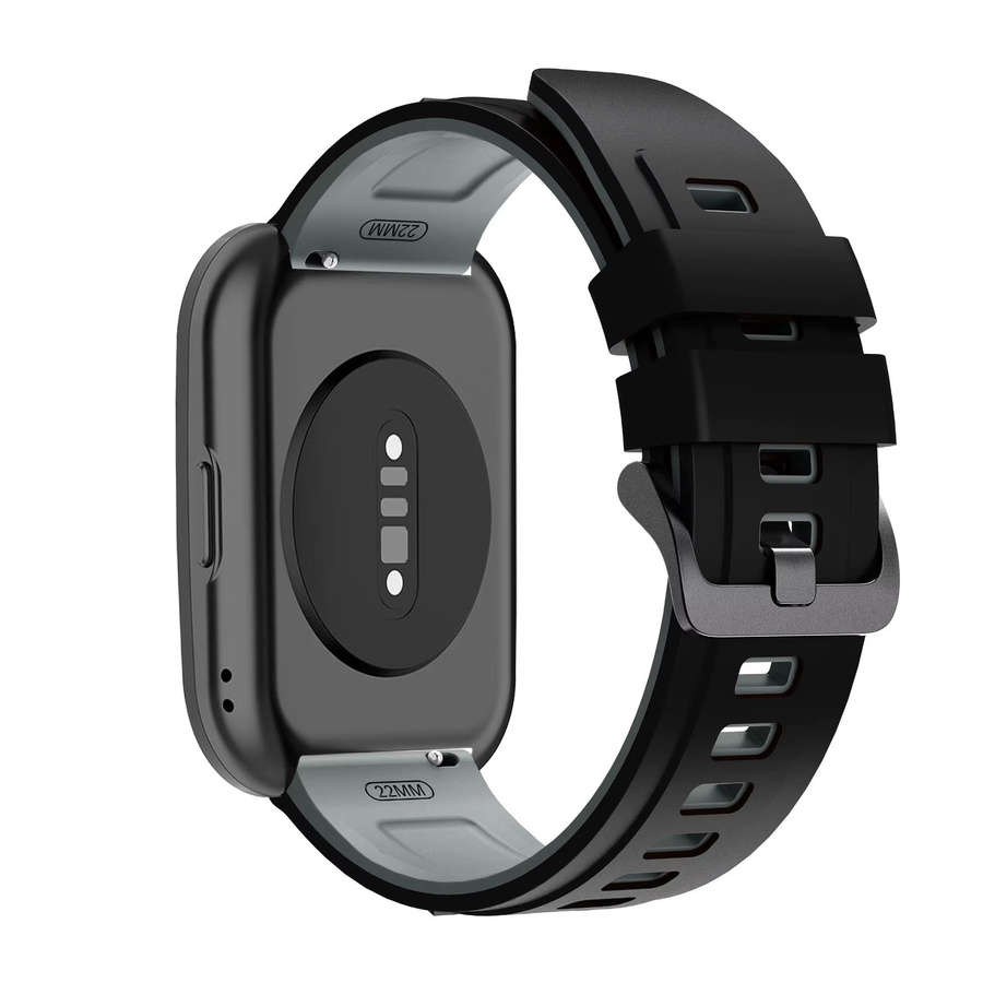 Hiyii Uhrenarmband Silikon, 22 mm, Schwarz, Unisex - Bild 3