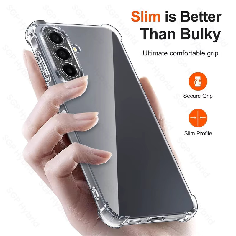 Transparente Silikon Schutzhülle für Samsung Galaxy A57 5G mit Anti-Vergilbungsschutz und stoßfestem Design - Bild 2