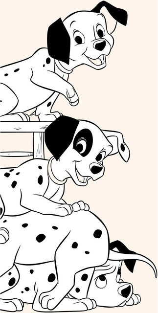 Komar Wandbild 101 Dalmatian Playing Paper Poster Multicolor B: 50 cm, H: 70 cm - Bild 1