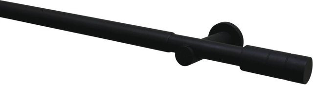 Gardinia Gardinenstangen-Set Zylinder Schwarz ausziehbar 100-190 cm Ø 22/25 mm - Bild 1