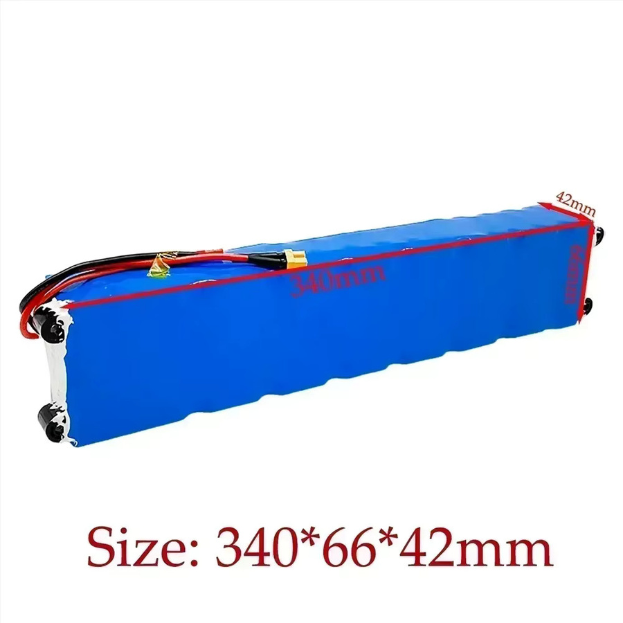Aleaivy Elektroroller Akku 36V 10Ah 10000mAh mit BMS in Blau für M365 250W-500W - Bild 3