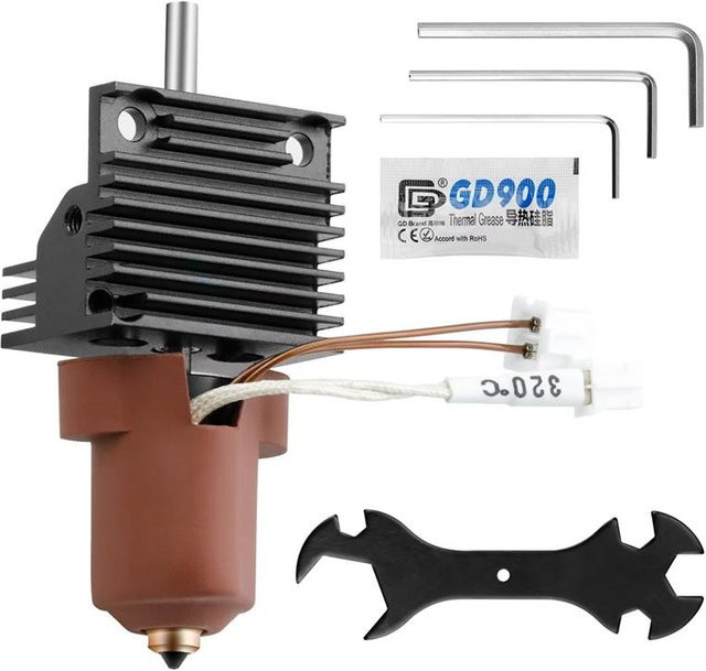 Creality K1C Hotend Keramik Heizblock Kit mit Schnellwechsel Düsenkit und Heat Break für K1 Max 3D Drucker Ersatzteile - Bild 1