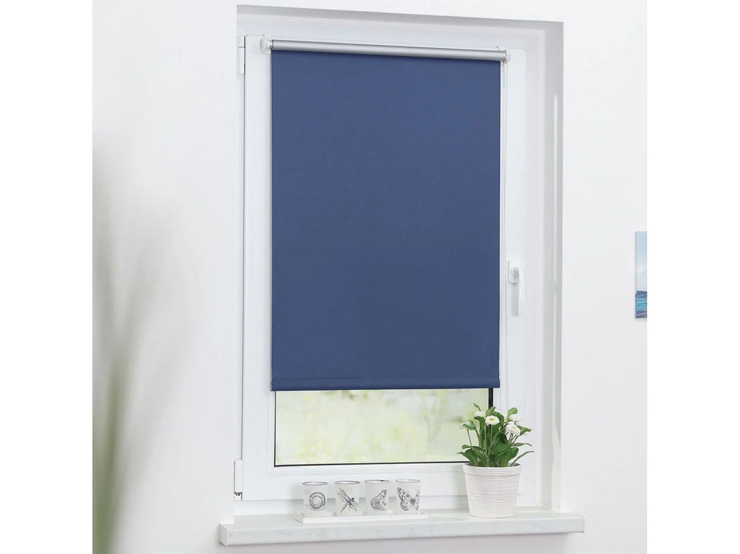 LICHTBLICK Thermo-Klemmfix-Rollo Verdunklungsqualität, Blau, B: 55 cm, H: 150 cm - Bild 3