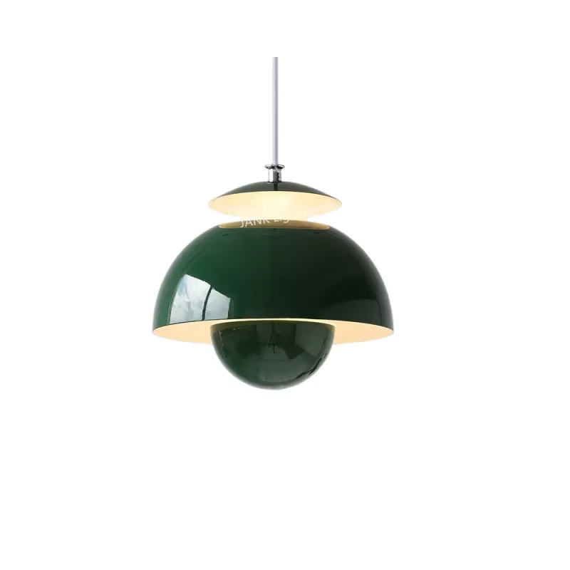 JIANKEXING LED Anhänger Lampe in Blumenform, Modernes Design in Grün für Esszimmer, Schlafzimmer und Kinderzimmer - Bild 3