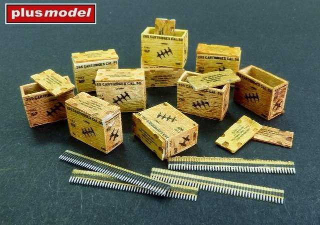 Plusmodel US Ammunition Boxes for Ammunition Belts - Bild 1