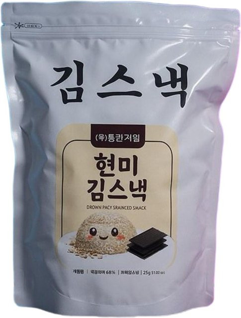 Donghyun Knuspriger Seetang-Snack Brauner Reis 300 g - Bild 1