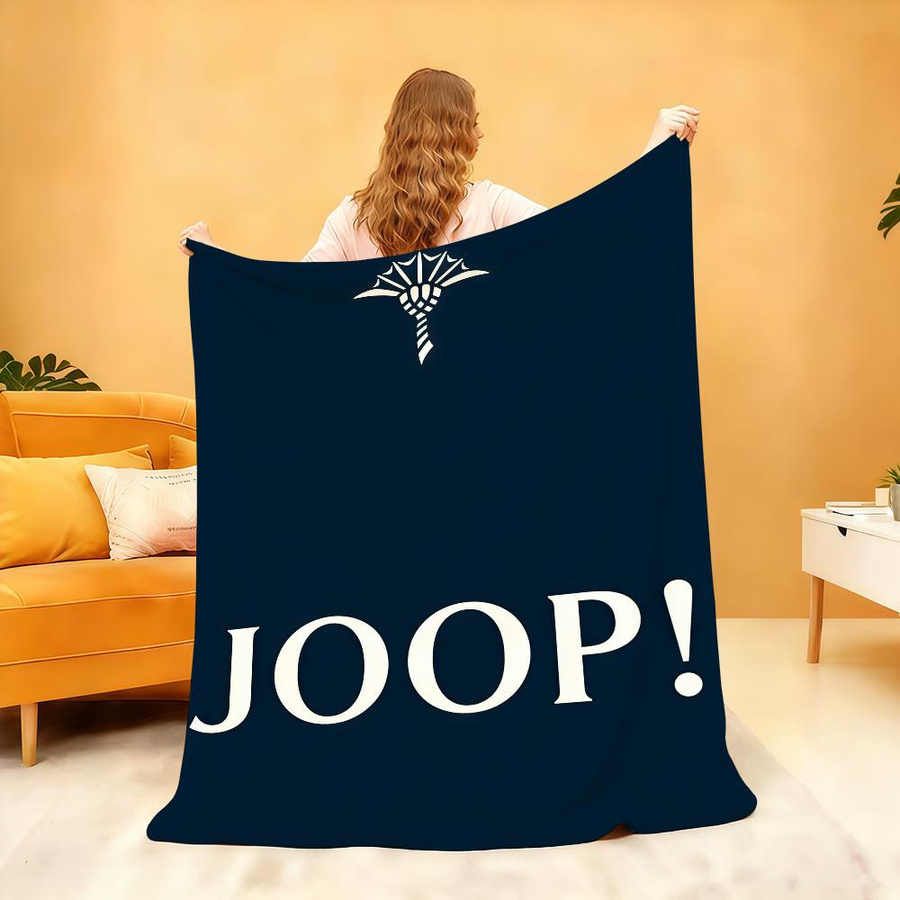 JOOP Überwurfdecke aus Flanell für Bett und Sofa, 75 x 90 cm - Bild 1