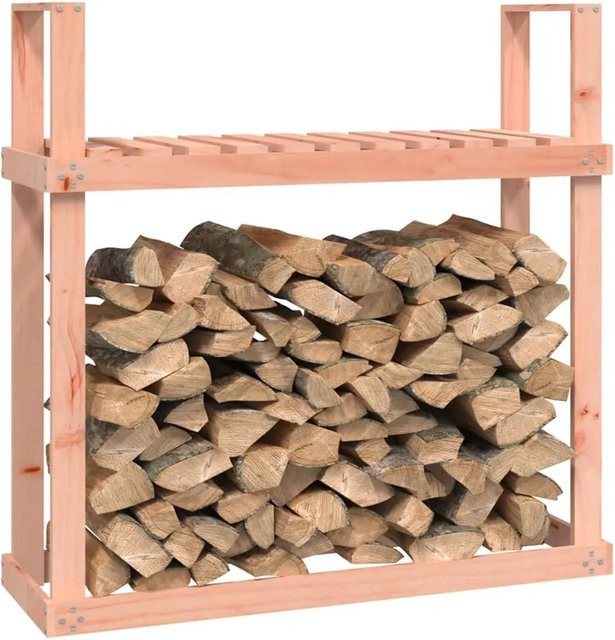 vidaXL Kaminholzregal aus Douglasienholz in Braun, B/T/H: 110 x 35 x 108,5 cm - Bild 1