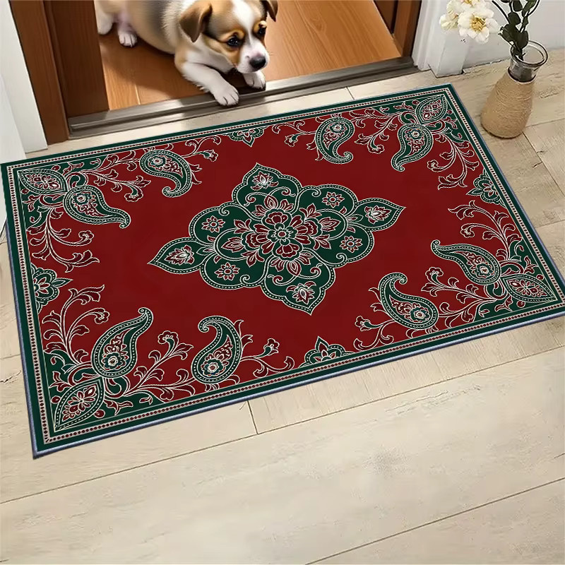 RAKKS Orient Teppich mit Paisley-Design, rutschfest und pflegeleicht für dein Wohnzimmer - Bild 4
