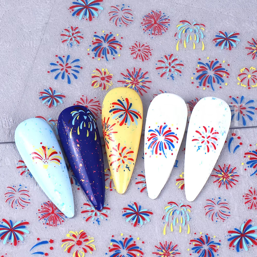 SWEET TREND Nagelkunst-Aufkleber Sternenfeuerwerk, Glänzend - Bild 2