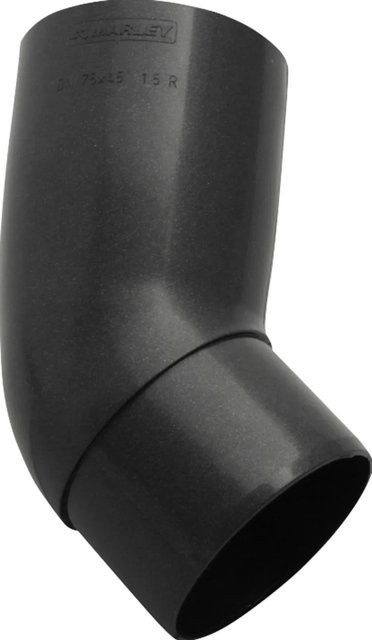 Marley Rohrbogen 45 Grad DN 105 in Anthrazit-Metallic - Bild 1
