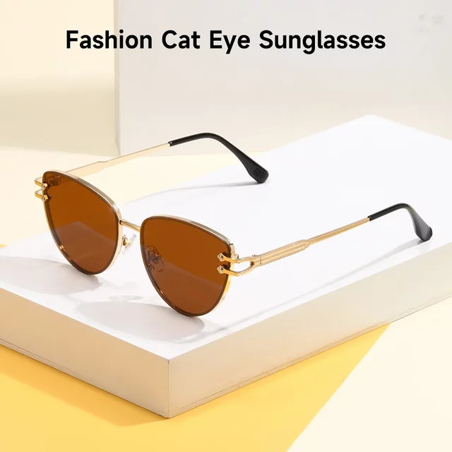 Blanche Michelle Sonnenbrille Cat Eye, Metall, Vollrand, Damen - Bild 1