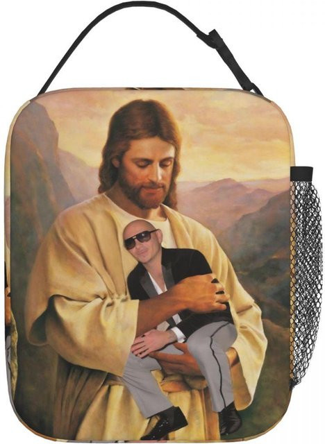 Fancy Style Studio Mr Worldwide Brotdose als tragbare Kühltasche mit grafischem Design in Multicolour - Bild 1