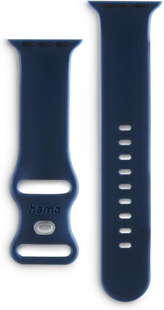 Hama Uhrenarmband Silikon, Blau, Unisex, für Apple Watch 42/44/45/49mm - Bild 1