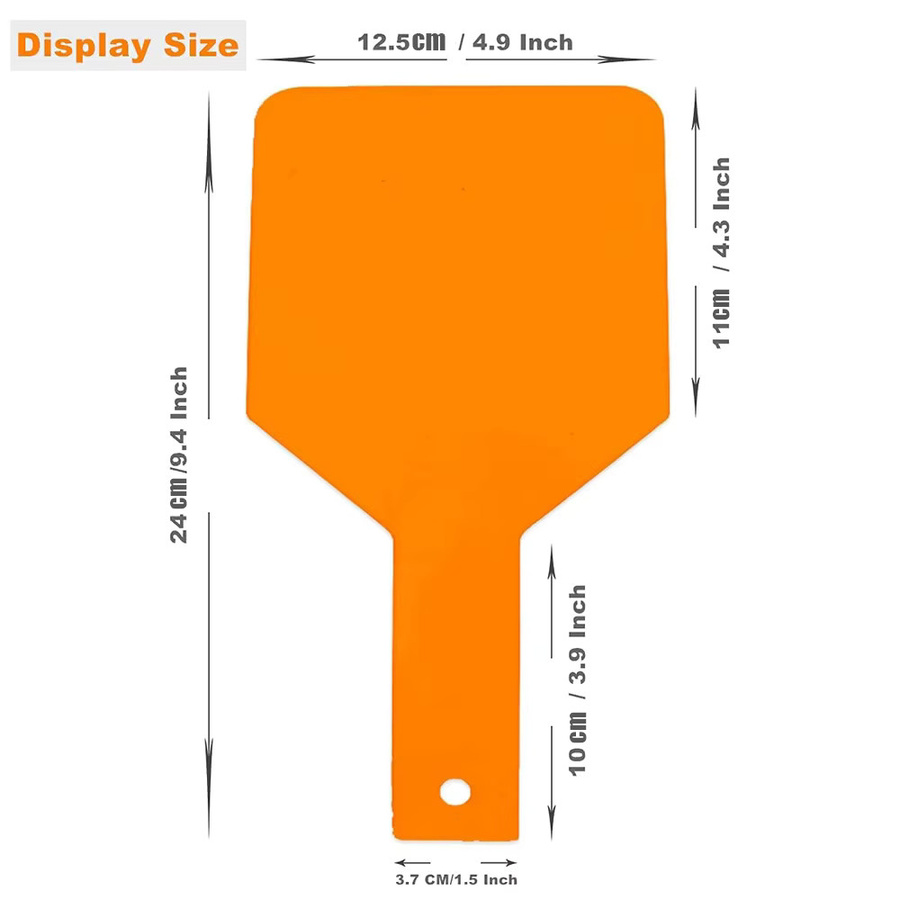 Orange Dental Photopolymerisation Augenschutz aus Kunststoff mit Blockierplatte, Breite: 24,0 cm, Tiefe: 12,5 cm - Bild 2