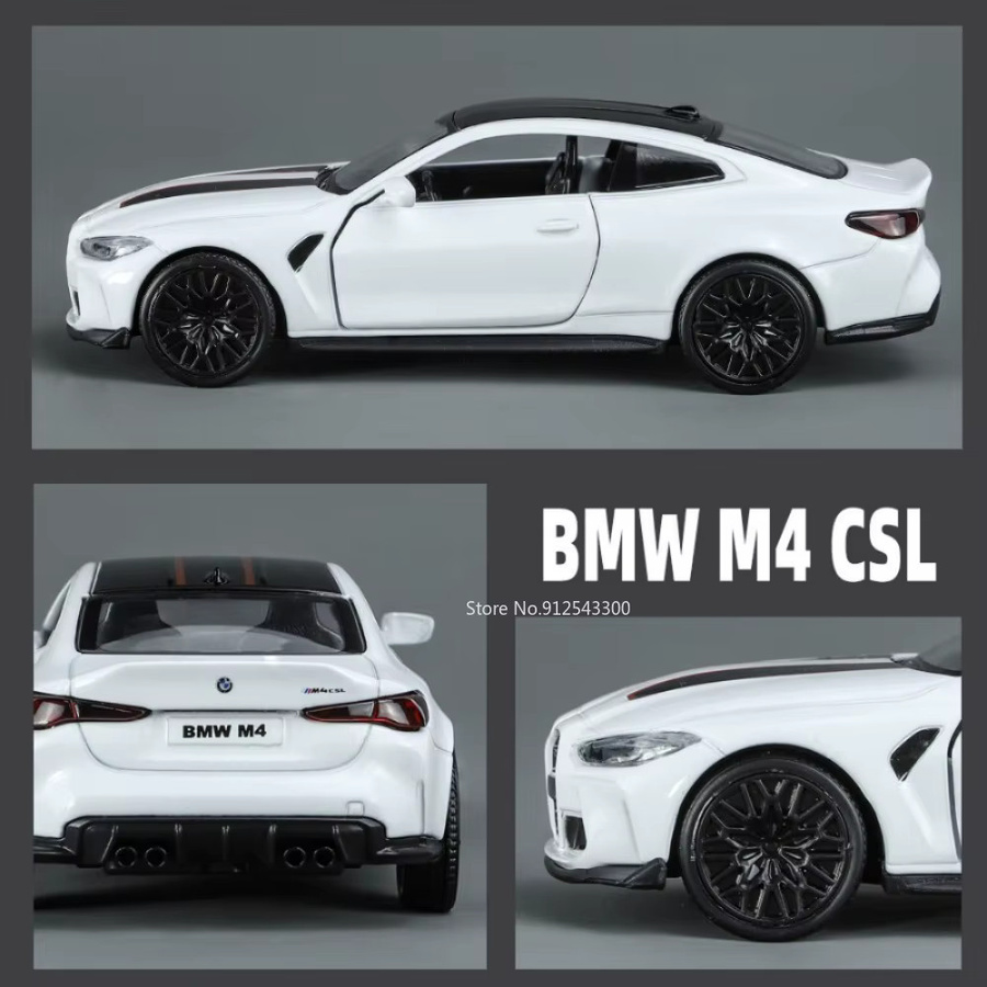MAKEDA BMW M4 CSL Spielzeug Auto Modell, 1:36, Metall, Zurückziehen Funktion - Bild 5