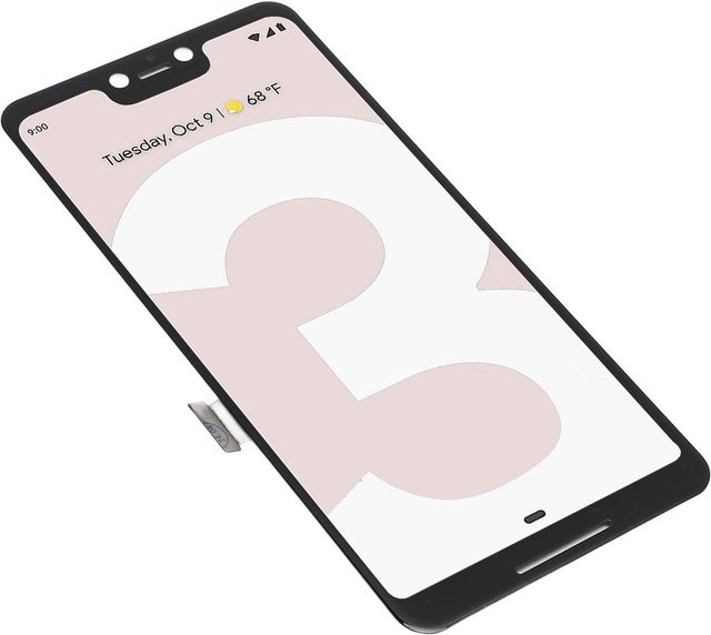 Google Pixel 3 XL LCD Digitalanzeige mit Touchscreen Digitizer Baugruppe und Fingerabdrucksensor in Weiß - Bild 1
