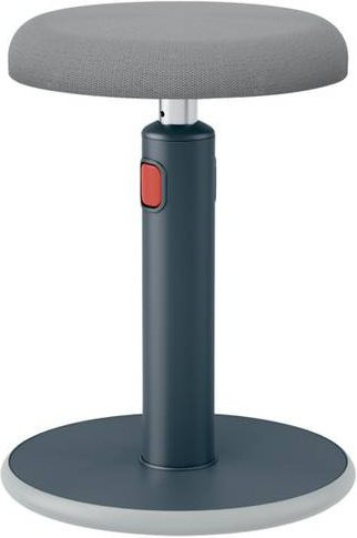 Leitz Sitz- und Stehhocker Ergo Cosy Active in Samtgrau, B/T/H: 37 x 37 x 46-79 cm - Bild 1