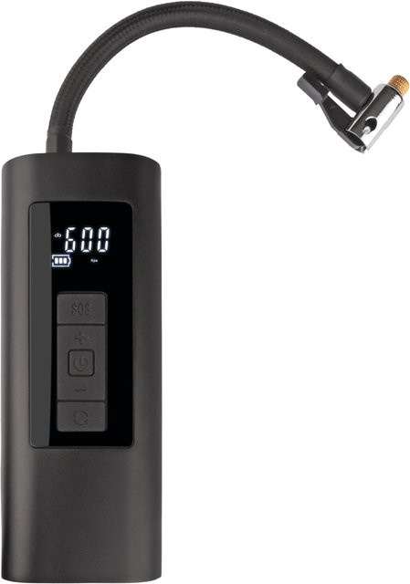 Trotty Pump Pro kompakter elektrischer Akku-Kompressor mit LED-Licht und Powerbankfunktion in Schwarz - Bild 1