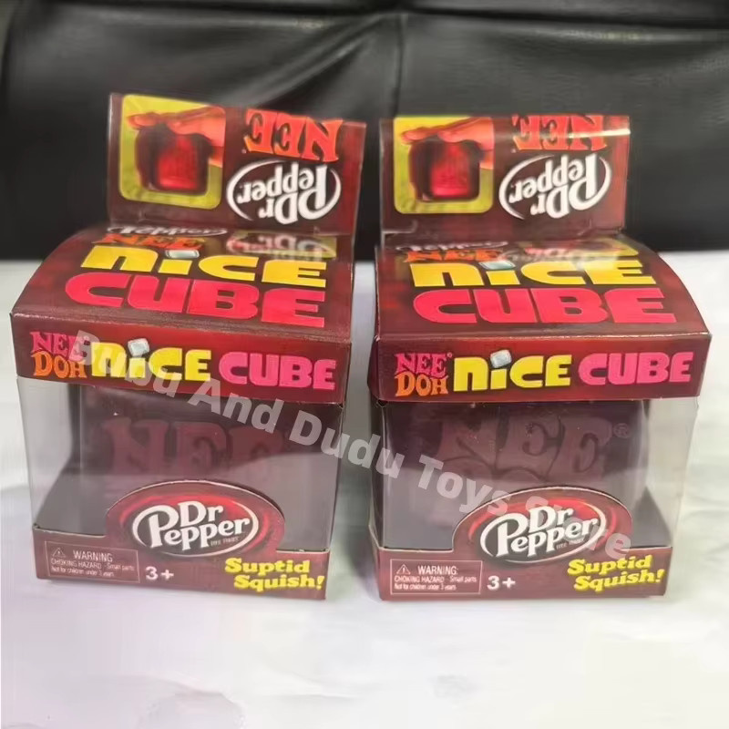 Schylling Dr Pepper NeeDoh Nice Cube Squishy, Fidget-Würfel, rot - Bild 5