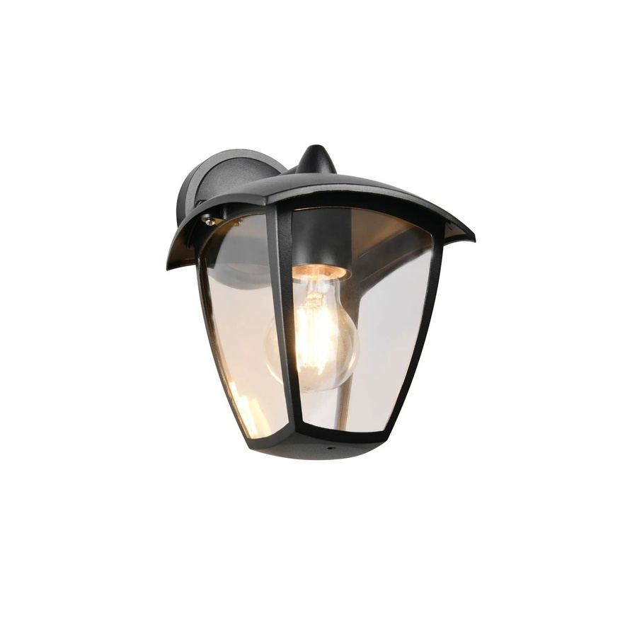 Trio LED-Laternen Set aus Druckgussaluminium und Glas in Schwarz Matt für den Außenbereich H: 24 cm, B: 17 cm, T: 20 cm - Bild 2