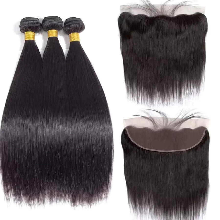 Happy Monday Echthaar-Bündel, 100 % reines Haar, gerade, 3 Bündel, Unisex - Bild 6