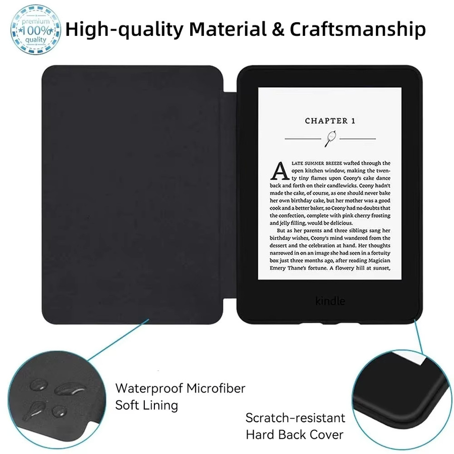DANYCASE Magnetische Schutzhülle für Kindle Paperwhite und Colorsoft in Rot - Bild 3