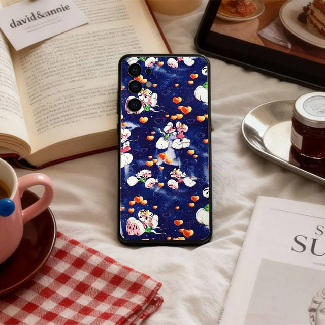 LIEBEVOLL D-Diddl Handyhülle für Samsung Galaxy S22 Ultra 5G, Schwarz, Multicolor - Bild 1