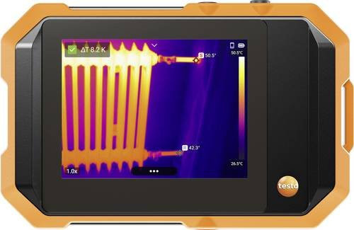 Testo 862-2 Schimmel-Set Wärmebildkamera in Orange mit USB-C, 256 x 192 Pixel und 25Hz, Messbereich -10 bis 550°C - Bild 1