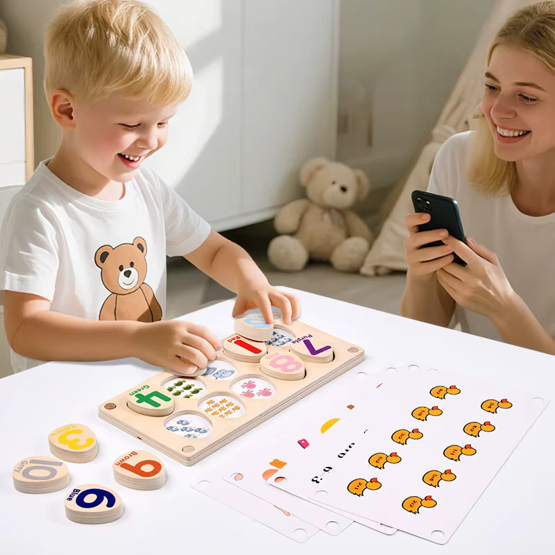 Tlewj Dinosaurier Ei Paarung Puzzle, Holz, Bunt / Mehrfarbig - Bild 2