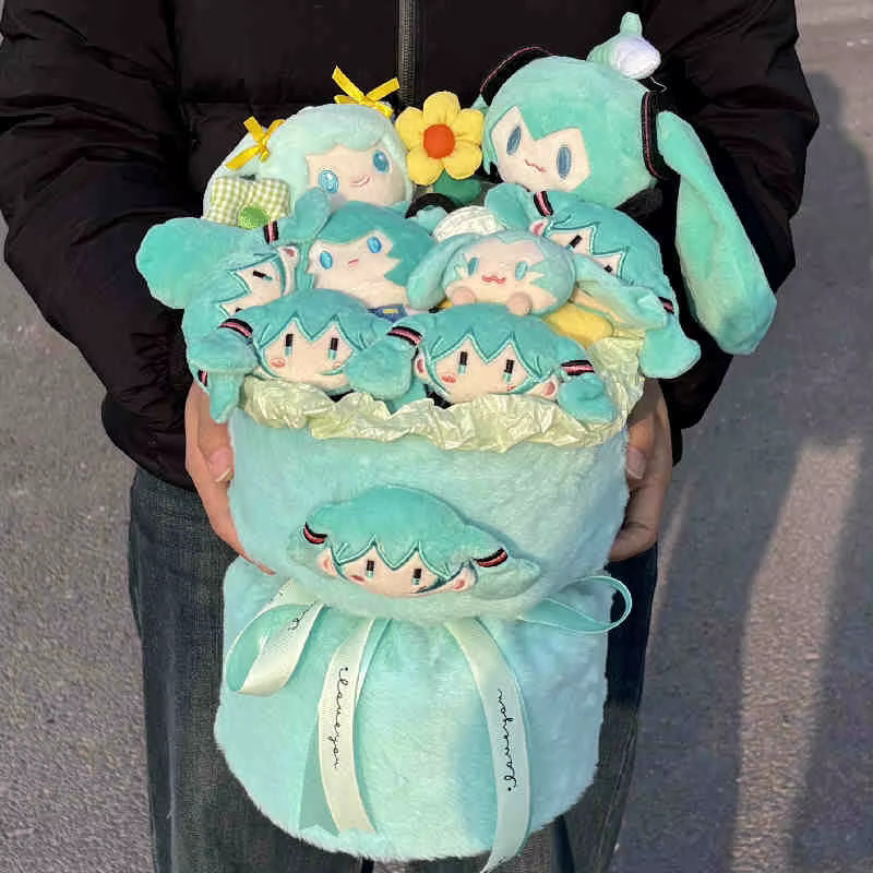 Bandai Miku Blumenstrauß, Plüsch / Textil, Bunt / Mehrfarbig - Bild 3