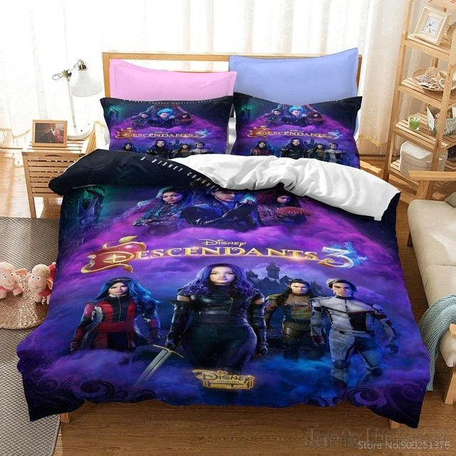 Descendants 3 Bettwäsche-Set mit Motiv für Kinder von Lodestar, King Size, B/H: 245 x 210 cm, Mehrfarbig - Bild 1