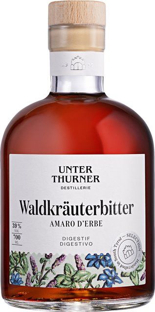 Unterthurner Waldkräuterbitter, Fruit & Herbal Spirits, Italien, 39% Vol., 0,7 l - Bild 1