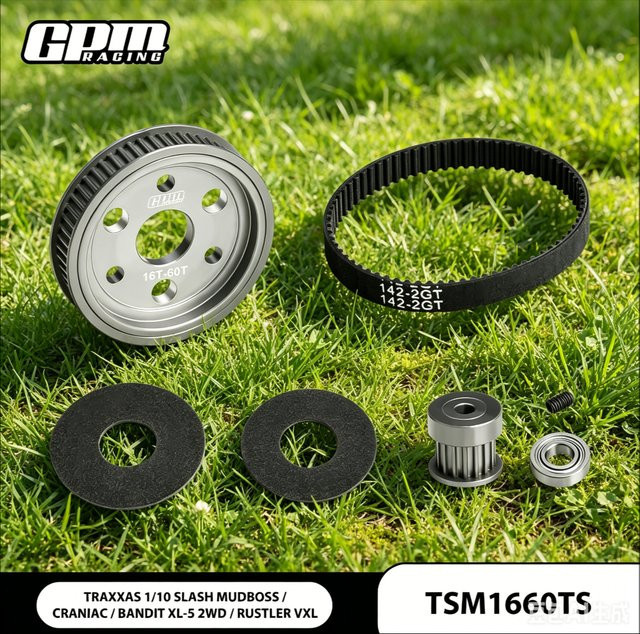 GPM Getriebe-Riemenantriebssatz & Motorgetriebe Traxxas, Zubehör, Schwarz - Bild 1