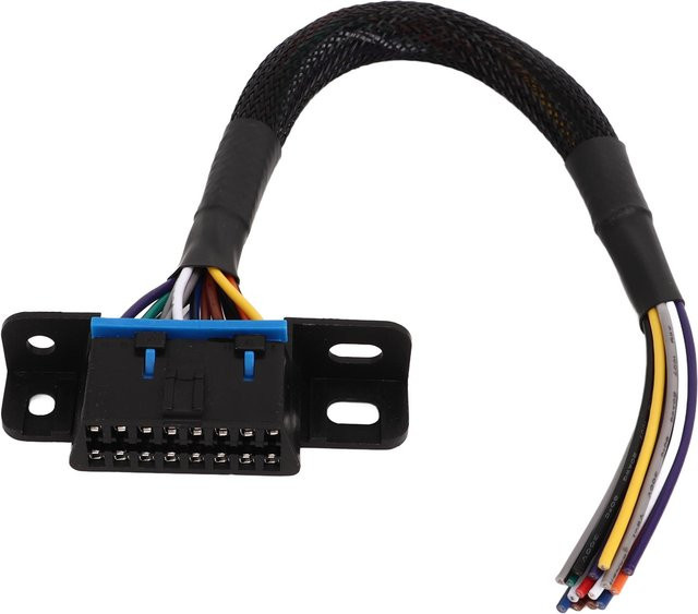 Koogeelife OBD2-Pigtail Anschluss mit 16PIN Kabel für Armaturenbrett, Schwarz - Bild 1