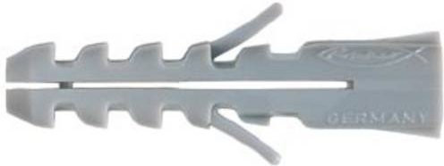 Fischer Spreizdübel S 6 DP aus Nylon in Grau, Durchmesser: 6 mm, Länge: 30 mm, 200 Stück - Bild 1