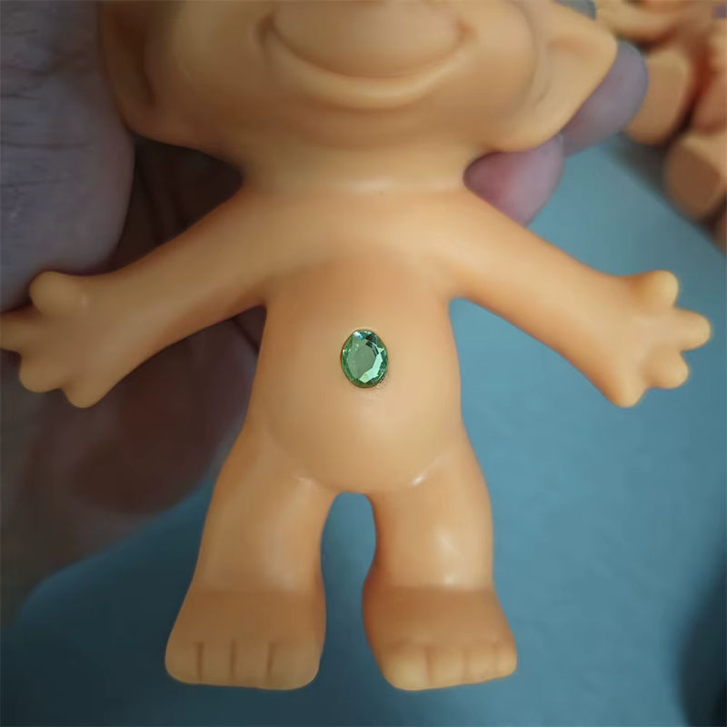 Lucky Troll Dolls Vintage Sammlerfiguren aus Kunststoff in Mehrfarbig für Desktop-Dekoration und Nostalgie-Liebhaber - Bild 3