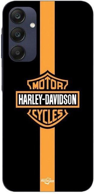 Maniacase Handyhülle für Samsung Galaxy A25 im Harley Davidson Motorräder Design in Schwarz - Bild 1