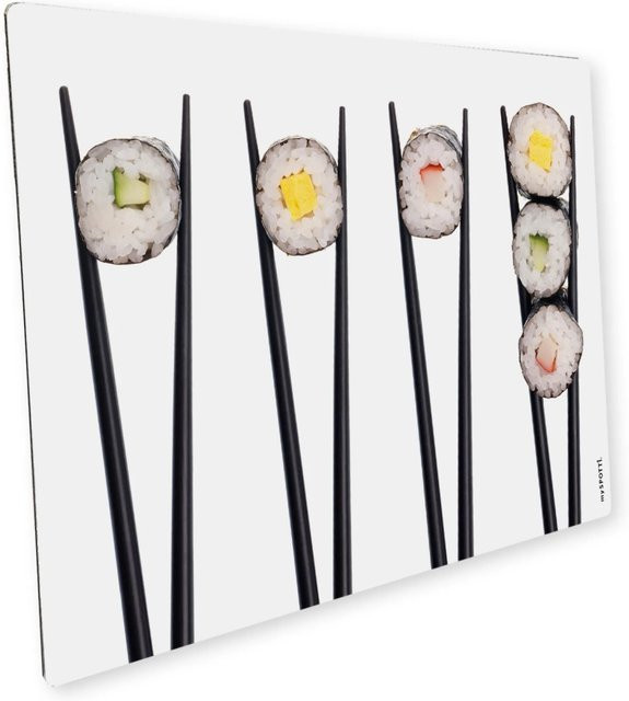 Myspotti Mini-Spritzschutzplatte für Sushi Maki, Weiß, B/T: 59 x 41 cm - Bild 1
