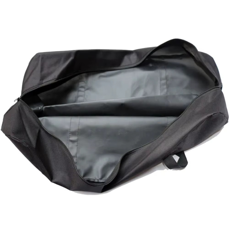 Wäsche-Einkaufstasche aus wasserdichtem Oxford-Stoff und Vliesstoff in Schwarz als mobile Aufbewahrungstasche für Zuhause und Outdoor - Bild 3