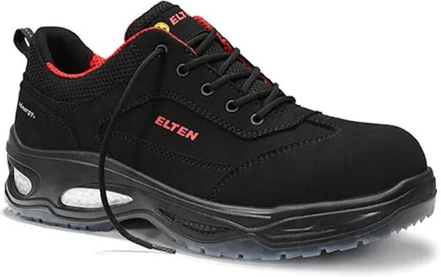 Elten Sicherheitshalbschuh Owen Black Low ESD S2 in Schwarz, Größe 43 - Bild 1