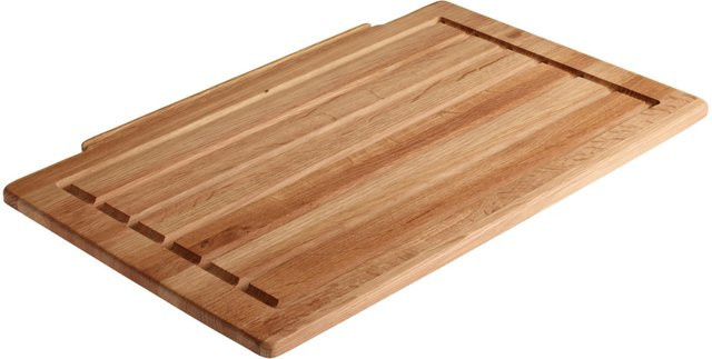 VEGA Brotschneidebrett aus Eiche, braun, B: 34 cm, T: 53 cm, H: 2,5 cm - Bild 1