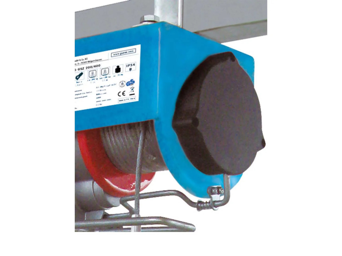 Elektrischer Seilzug Güde GSZ 300/600 in Blau mit 600 kg Hubkraft und 12 m Seillänge - Bild 2